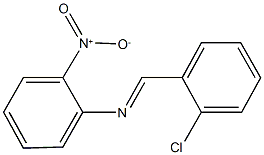 N-(2-chlorobenzylidene)-2-nitroaniline Struktur