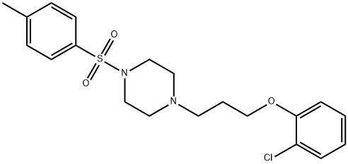 1-[3-(2-chlorophenoxy)propyl]-4-[(4-methylphenyl)sulfonyl]piperazine Struktur