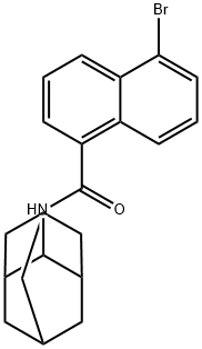 N-(2-adamantyl)-5-bromo-1-naphthamide Struktur