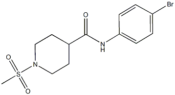 N-(4-bromophenyl)-1-(methylsulfonyl)-4-piperidinecarboxamide Struktur