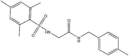 2-[(mesitylsulfonyl)amino]-N-(4-methylbenzyl)acetamide Struktur