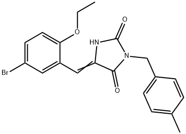 5-(5-bromo-2-ethoxybenzylidene)-3-(4-methylbenzyl)-2,4-imidazolidinedione Struktur