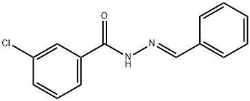 N'-benzylidene-3-chlorobenzohydrazide Struktur