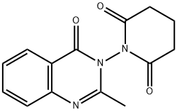 1-(2-methyl-4-oxo-3(4H)-quinazolinyl)-2,6-piperidinedione Struktur