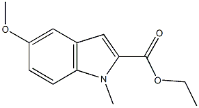 ethyl 5-methoxy-1-methyl-1H-indole-2-carboxylate Struktur