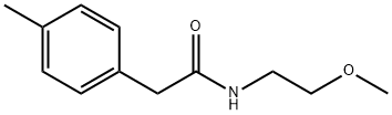 N-(2-methoxyethyl)-2-(4-methylphenyl)acetamide Struktur