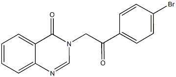 3-[2-(4-bromophenyl)-2-oxoethyl]-4(3H)-quinazolinone Struktur