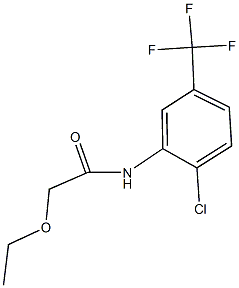 N-[2-chloro-5-(trifluoromethyl)phenyl]-2-ethoxyacetamide Struktur