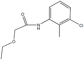 N-(3-chloro-2-methylphenyl)-2-ethoxyacetamide Struktur