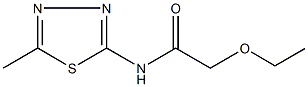 2-ethoxy-N-(5-methyl-1,3,4-thiadiazol-2-yl)acetamide Struktur