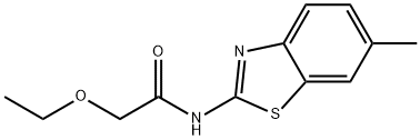 2-ethoxy-N-(6-methyl-1,3-benzothiazol-2-yl)acetamide Struktur