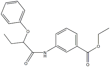 ethyl 3-[(2-phenoxybutanoyl)amino]benzoate Struktur