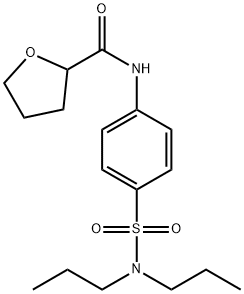 N-{4-[(dipropylamino)sulfonyl]phenyl}tetrahydro-2-furancarboxamide Struktur