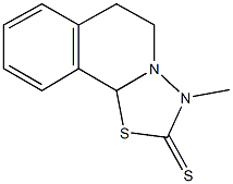 3-methyl-6,10b-dihydro-5H-[1,3,4]thiadiazolo[2,3-a]isoquinoline-2(3H)-thione Struktur