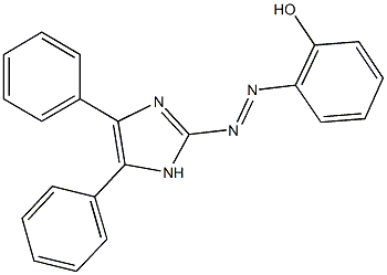 2-[(4,5-diphenyl-1H-imidazol-2-yl)diazenyl]phenol Struktur