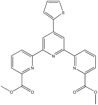 dimethyl 4'-(2-thienyl)-6,2':6',6''-terpyridine-2,2''-dicarboxylate Struktur