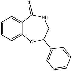 2-phenyl-3,4-dihydro-1,4-benzoxazepine-5(2H)-thione Struktur