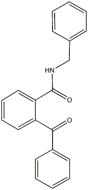 2-benzoyl-N-benzylbenzamide Struktur