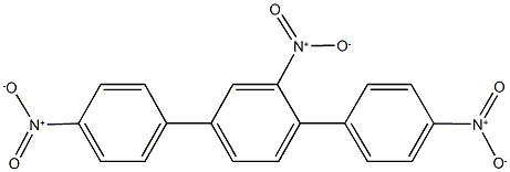 2,4',4''-trinitro-1,1':4,1''-triphenyl Struktur