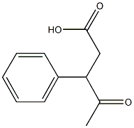 4-oxo-3-phenylpentanoic acid Struktur