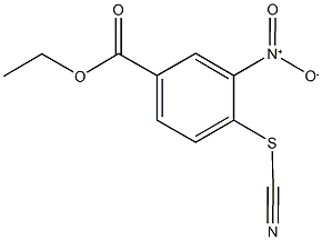 ethyl 4-(cyanosulfanyl)-3-nitrobenzoate Struktur