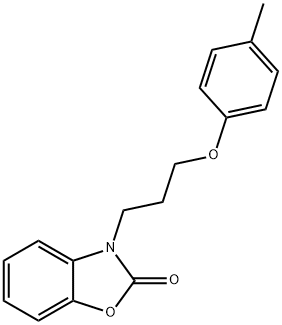 3-[3-(4-methylphenoxy)propyl]-1,3-benzoxazol-2(3H)-one Struktur