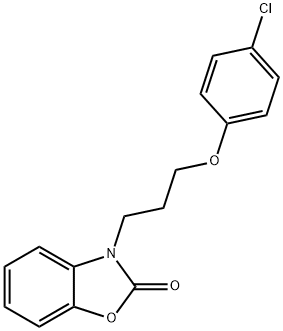 3-[3-(4-chlorophenoxy)propyl]-1,3-benzoxazol-2(3H)-one Struktur