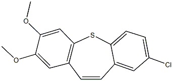 8-chloro-2,3-dimethoxydibenzo[b,f]thiepine Struktur