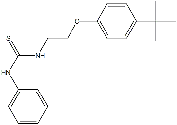 N-[2-(4-tert-butylphenoxy)ethyl]-N'-phenylthiourea Struktur