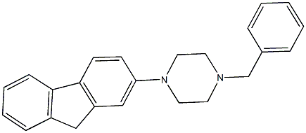 1-benzyl-4-(9H-fluoren-2-yl)piperazine Struktur