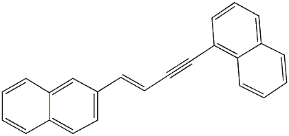 1-[4-(2-naphthyl)-3-buten-1-ynyl]naphthalene Struktur