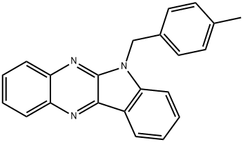 6-(4-methylbenzyl)-6H-indolo[2,3-b]quinoxaline Struktur