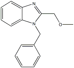 1-benzyl-2-(methoxymethyl)-1H-benzimidazole Struktur