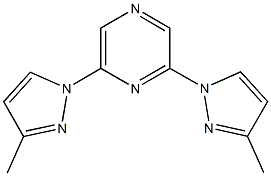 2,6-bis(3-methyl-1H-pyrazol-1-yl)pyrazine Struktur