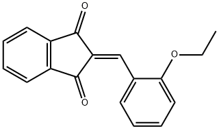 2-(2-ethoxybenzylidene)-1H-indene-1,3(2H)-dione Struktur