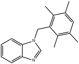 1-(2,3,5,6-tetramethylbenzyl)-1H-benzimidazole Struktur