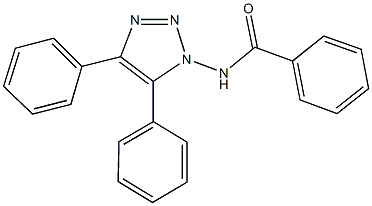 N-(4,5-diphenyl-1H-1,2,3-triazol-1-yl)benzamide Struktur