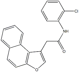 N-(2-chlorophenyl)-2-naphtho[2,1-b]furan-1-ylacetamide Struktur