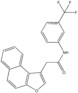 2-naphtho[2,1-b]furan-1-yl-N-[3-(trifluoromethyl)phenyl]acetamide Struktur