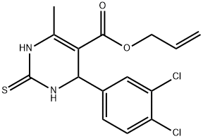 allyl 4-(3,4-dichlorophenyl)-6-methyl-2-thioxo-1,2,3,4-tetrahydro-5-pyrimidinecarboxylate Struktur