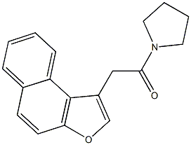 1-(naphtho[2,1-b]furan-1-ylacetyl)pyrrolidine Struktur