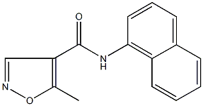 5-methyl-N-(1-naphthyl)-4-isoxazolecarboxamide Struktur