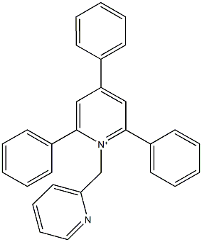 2,4,6-triphenyl-1-(2-pyridinylmethyl)pyridinium Struktur