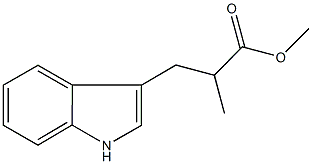 methyl 3-(1H-indol-3-yl)-2-methylpropanoate Struktur