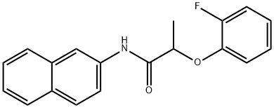 2-(2-fluorophenoxy)-N-(2-naphthyl)propanamide Struktur