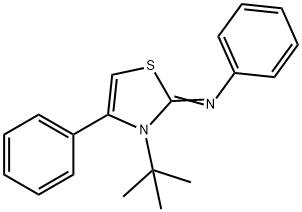 N-(3-tert-butyl-4-phenyl-1,3-thiazol-2(3H)-ylidene)-N-phenylamine Struktur