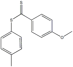 4-methylphenyl 4-methoxybenzenecarbodithioate Struktur