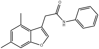 2-(4,6-dimethyl-1-benzofuran-3-yl)-N-phenylacetamide Struktur