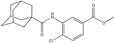 methyl 3-[(1-adamantylcarbonyl)amino]-4-chlorobenzoate Struktur