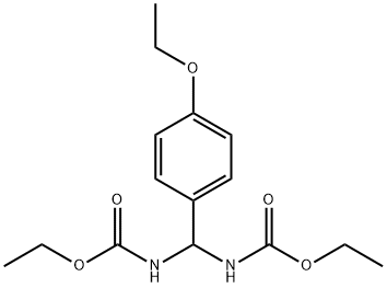 ethyl [(ethoxycarbonyl)amino](4-ethoxyphenyl)methylcarbamate Struktur